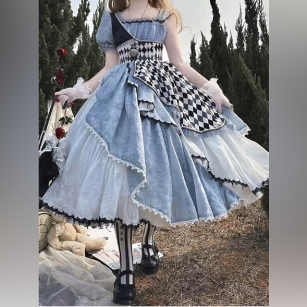 Alice in Wonderland Long Lolita Dress